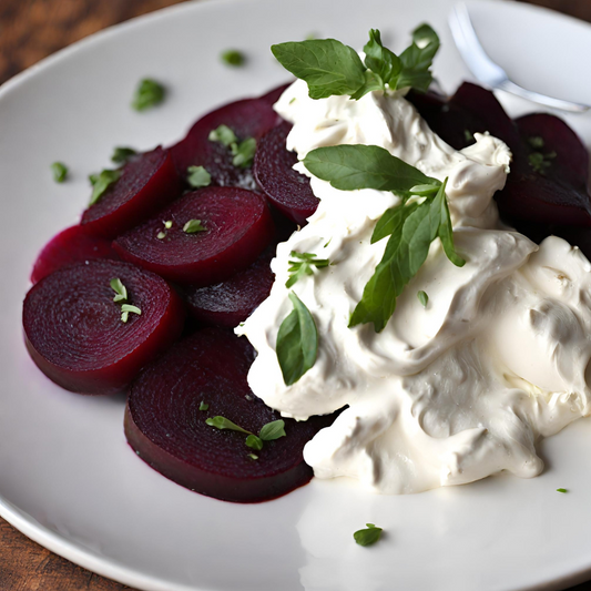BEETS WITH WHIPPED GOAT CHEESE | SUPERFOOD